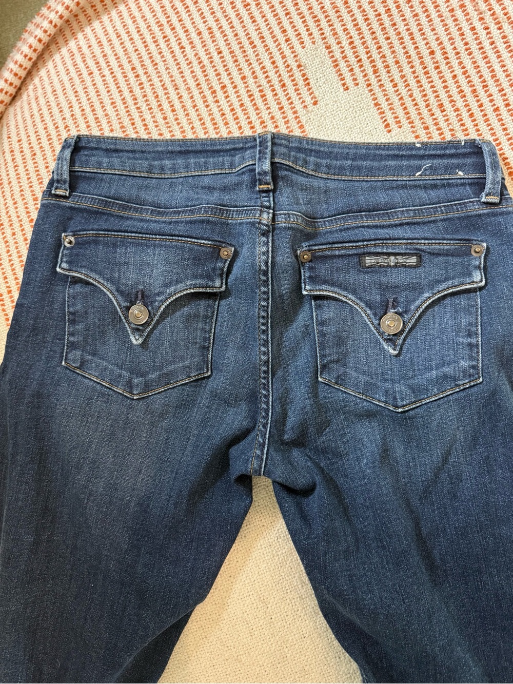 Hudson Women's Cuffed Leg Jeans Medium Wash Blue Denim Stretch Size 27 - Picture 6 of 8